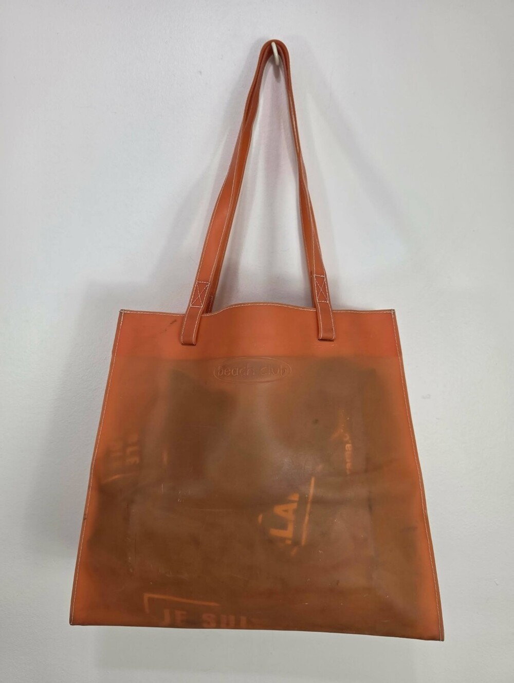 Beach Waterproof Orange Tote Bag